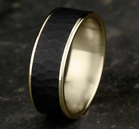 Hammered Wedding Band