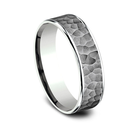 Hammered Wedding Band