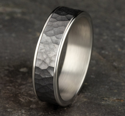 Hammered Wedding Band