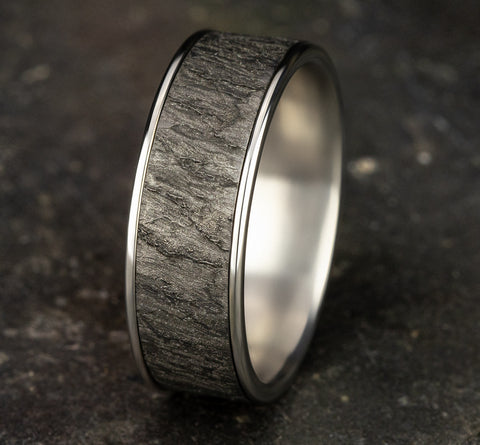 Lava Rock Wedding Band