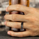 Mokume Wedding Band