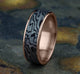 Mokume Wedding Band