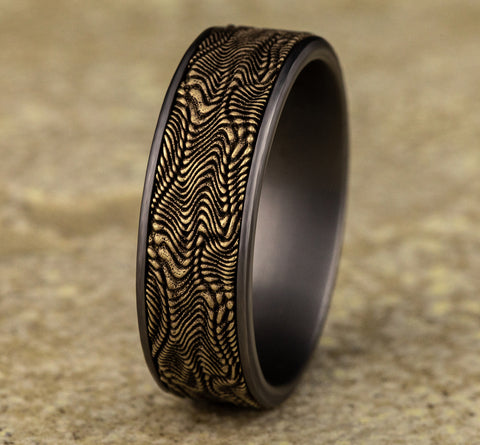 Snakeskin Pattern Wedding Band