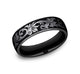 Vintage Script Wedding Band
