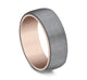 Rose Gold & Tantalum Wedding Band