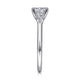 Sanaa White Gold Three-Stone Diamond Engagement Ring Setting
