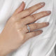 Tierra White Gold Three-Stone Engagement Ring Setting