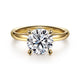 Unite Yellow Gold Round Solitaire Diamond Engagement Ring Setting