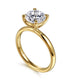 Unite Yellow Gold Round Solitaire Diamond Engagement Ring Setting