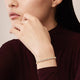 Yellow Gold LU Droplet Diamond Bracelet