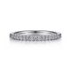 Montreal White Gold Shared Prong Diamond Wedding Band 0.23 Ctw